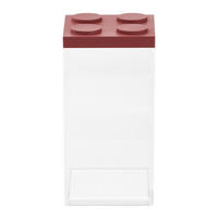 VORRATSDOSE 1,5 L  - Transparent/Rot, Kunststoff (10/10/20,5cm)