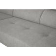 ECKSOFA in Webstoff Beige  205/280 cm  - Beige/Schwarz, Design, Textil/Metall (205/280cm) - Xora