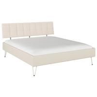 BETT 180/200 cm  Champagner   - Champagner, Design, Holzwerkstoff/Textil (180/200cm) - Carryhome