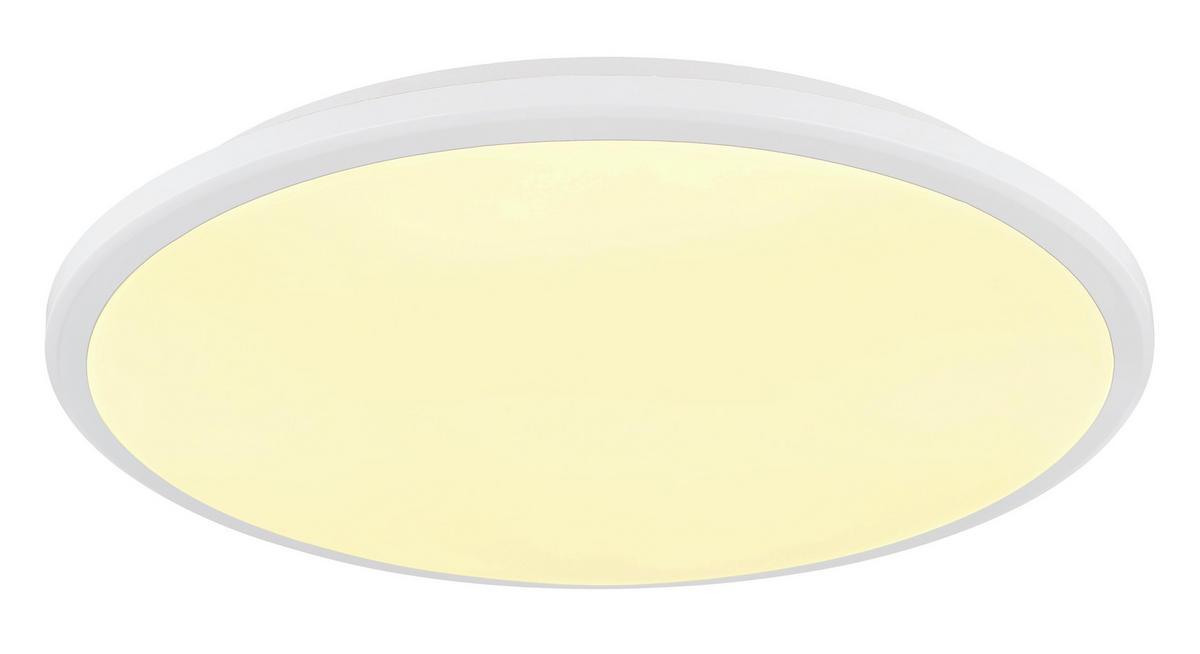 LED PLAFONJERA  35/5,5 cm    - Weiss, Lifestyle, Kunststoff (35/5,5cm) - Globo