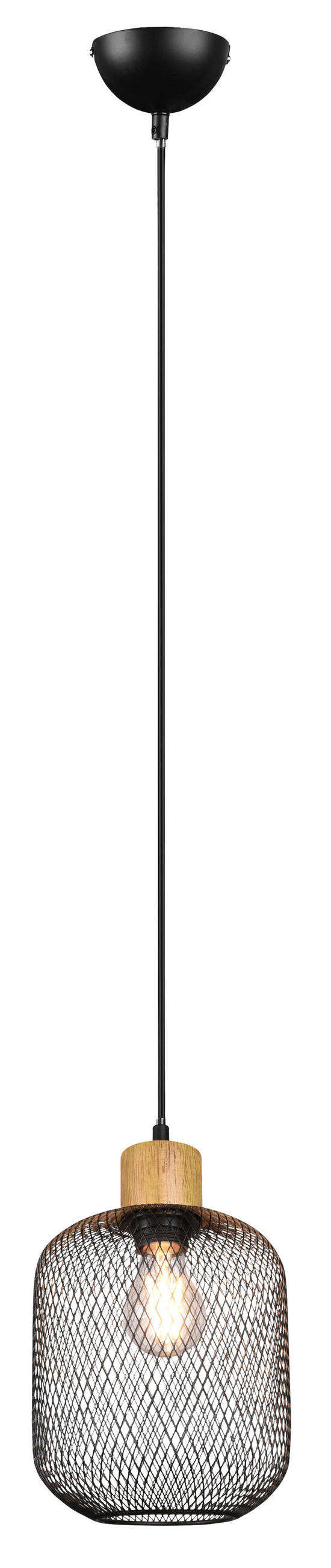 HÄNGELEUCHTE 18/150 cm    - Schwarz, Design, Metall (18/150cm) - P & B