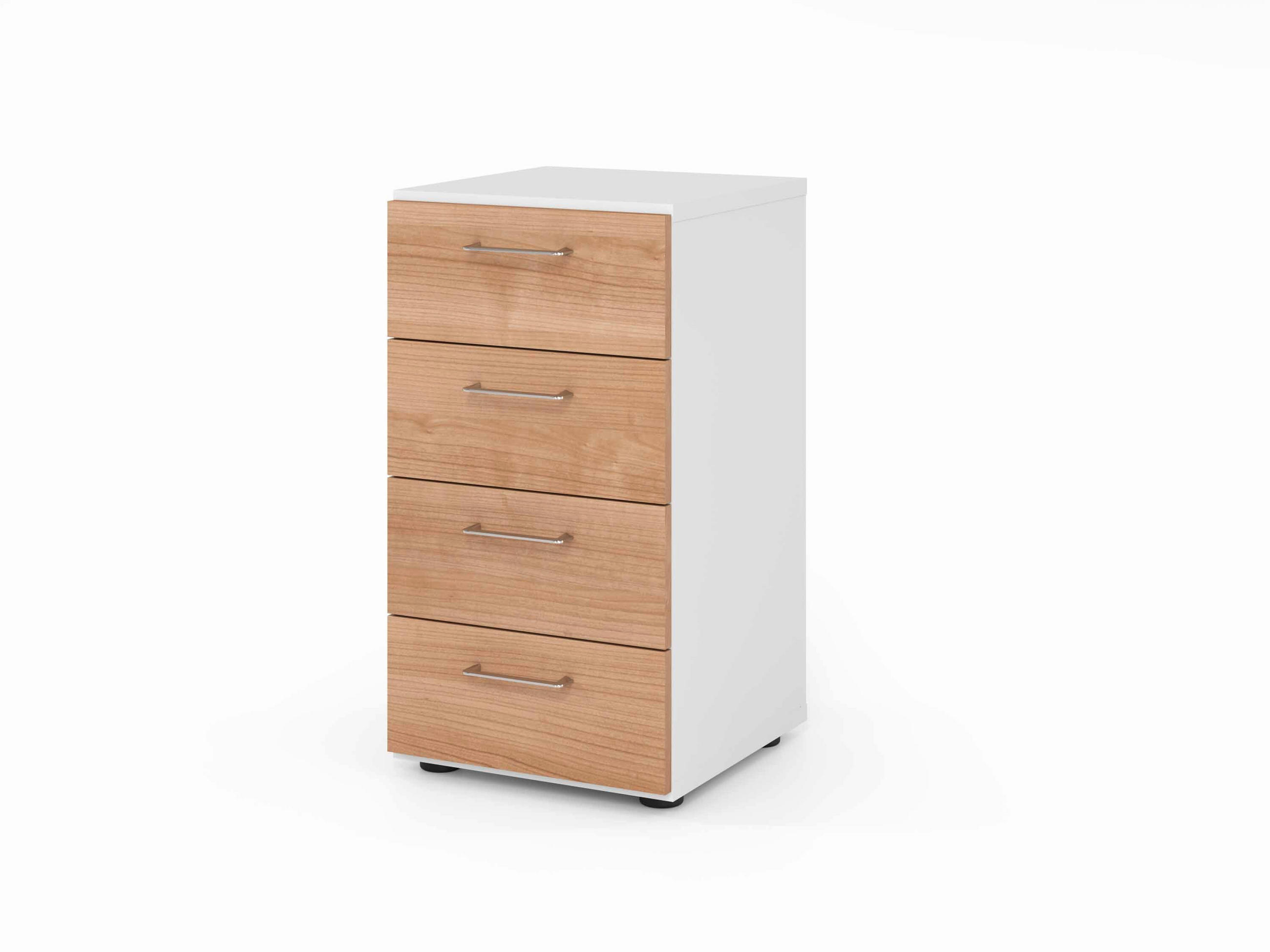 AKTENSCHRANK Weiß, Nussbaumfarben  - Nussbaumfarben/Weiß, Basics, Holzwerkstoff (40/74,8/41,7cm) - Venda