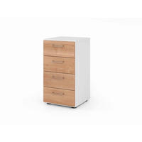 AKTENSCHRANK Weiß, Nussbaumfarben  - Nussbaumfarben/Weiß, Basics, Holzwerkstoff (40/74,8/41,7cm) - Venda