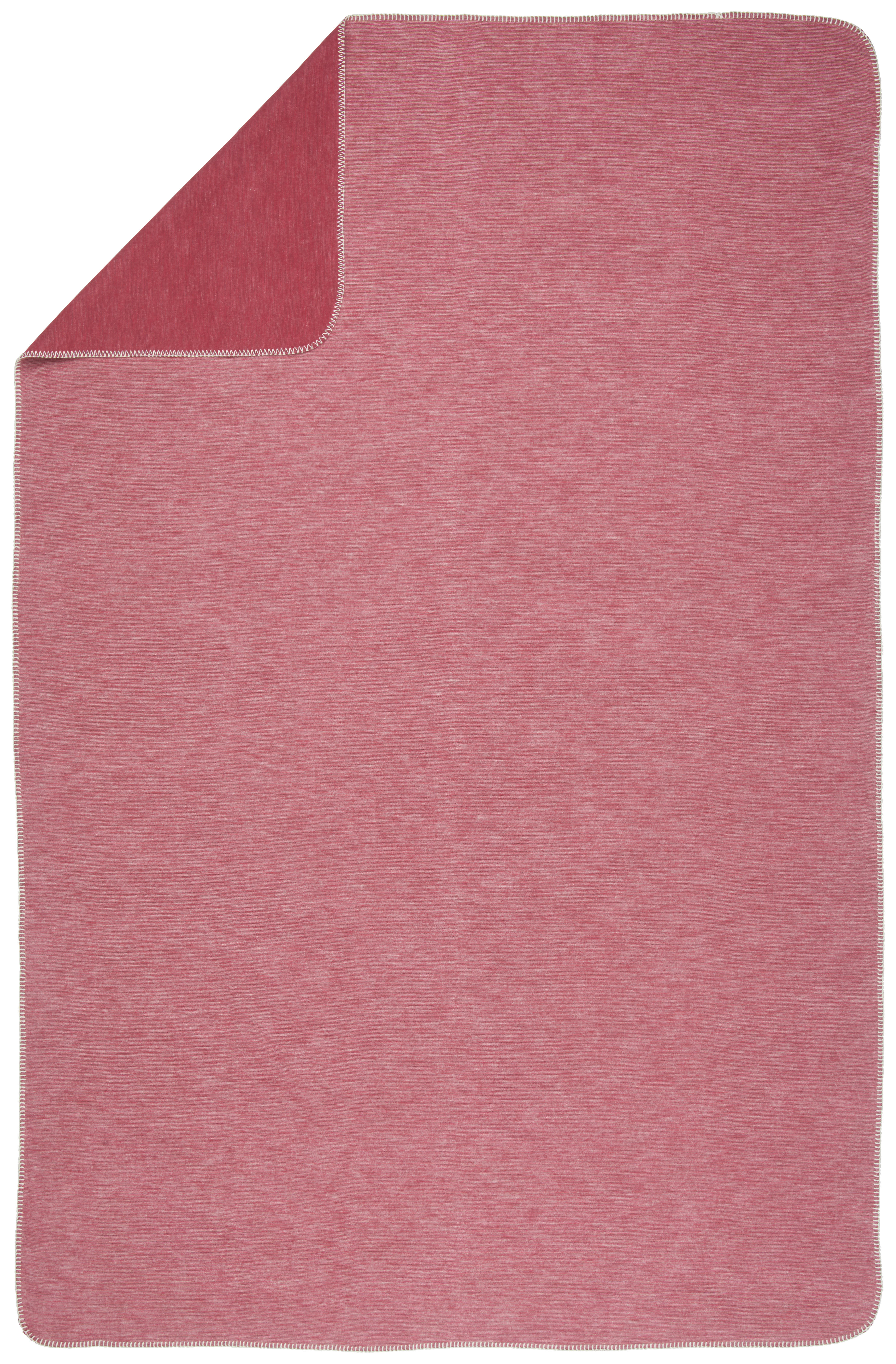 PLAID Leela 140/200 cm  - Rot, Basics, Textil (140/200cm) - Bio:Vio