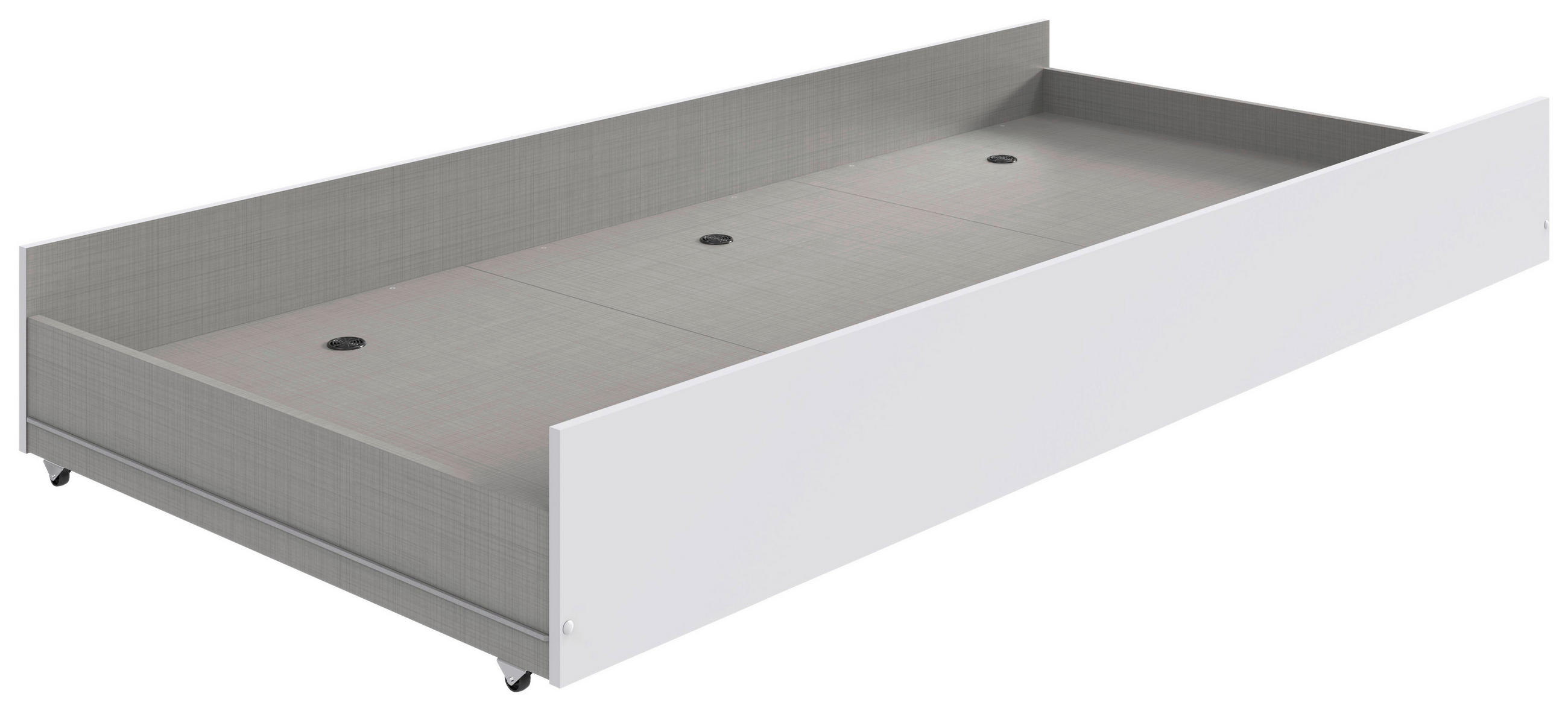 BETTSCHUBKASTEN Weiß  - Weiß, Basics, Holzwerkstoff (199/27/93cm) - Boxxx