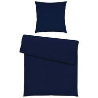 BETTWÄSCHE Flanell 155/220 cm  - Dunkelblau, Textil (155/220cm) - Dieter Knoll