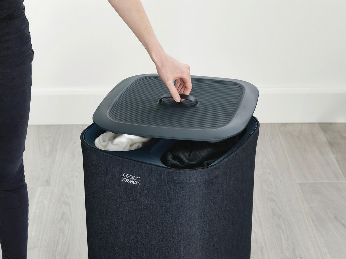 KOŠARA ZA PERILO - črna, Basics, tekstil (39,5/71/39,5cm) - Joseph Joseph