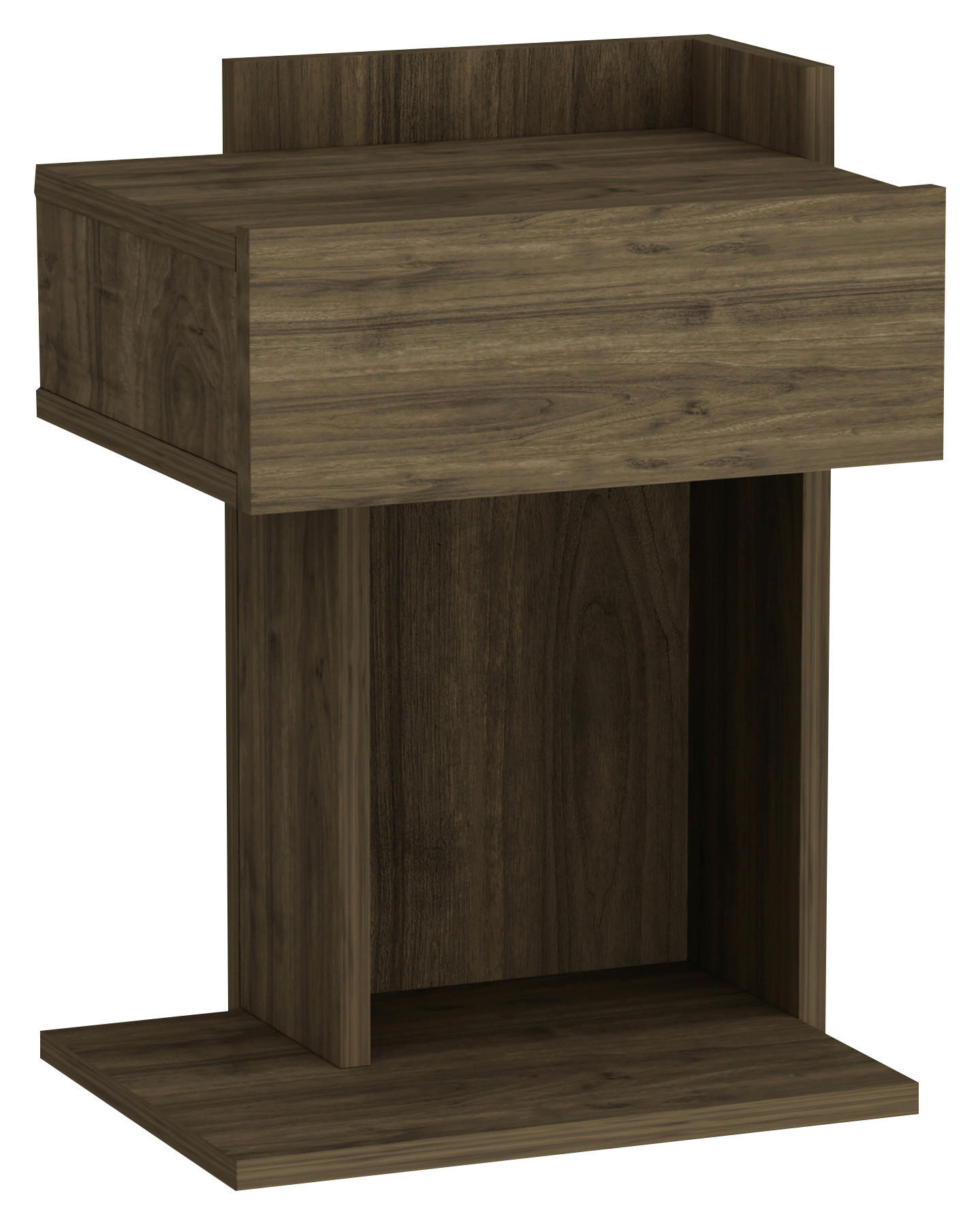 NACHTTISCH 41,4/55/33,2 cm  in Walnussfarben  - Walnussfarben, Design, Holzwerkstoff (41,4/55/33,2cm) - MID.YOU