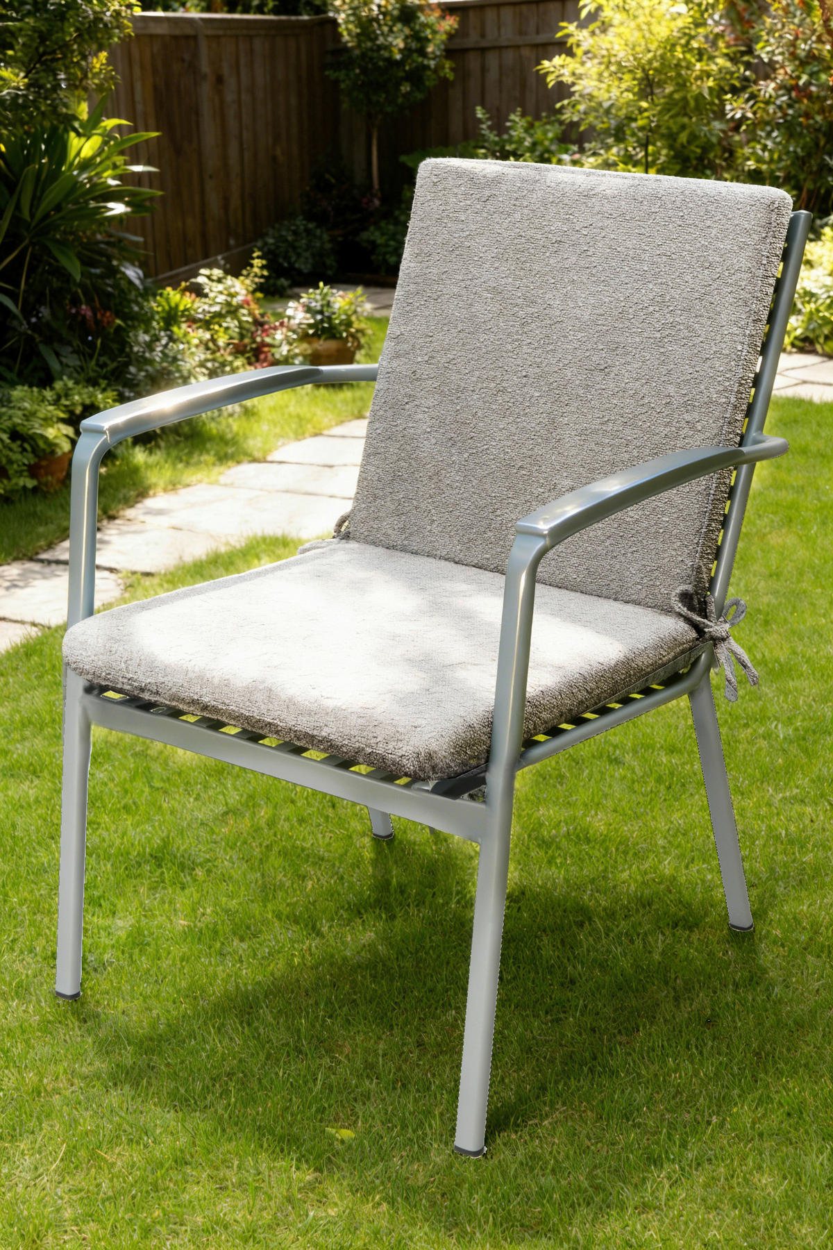 GARTENSITZKISSEN Taupe Uni  - Taupe, Konventionell, Textil (50/52/48cm) - Dieter Knoll