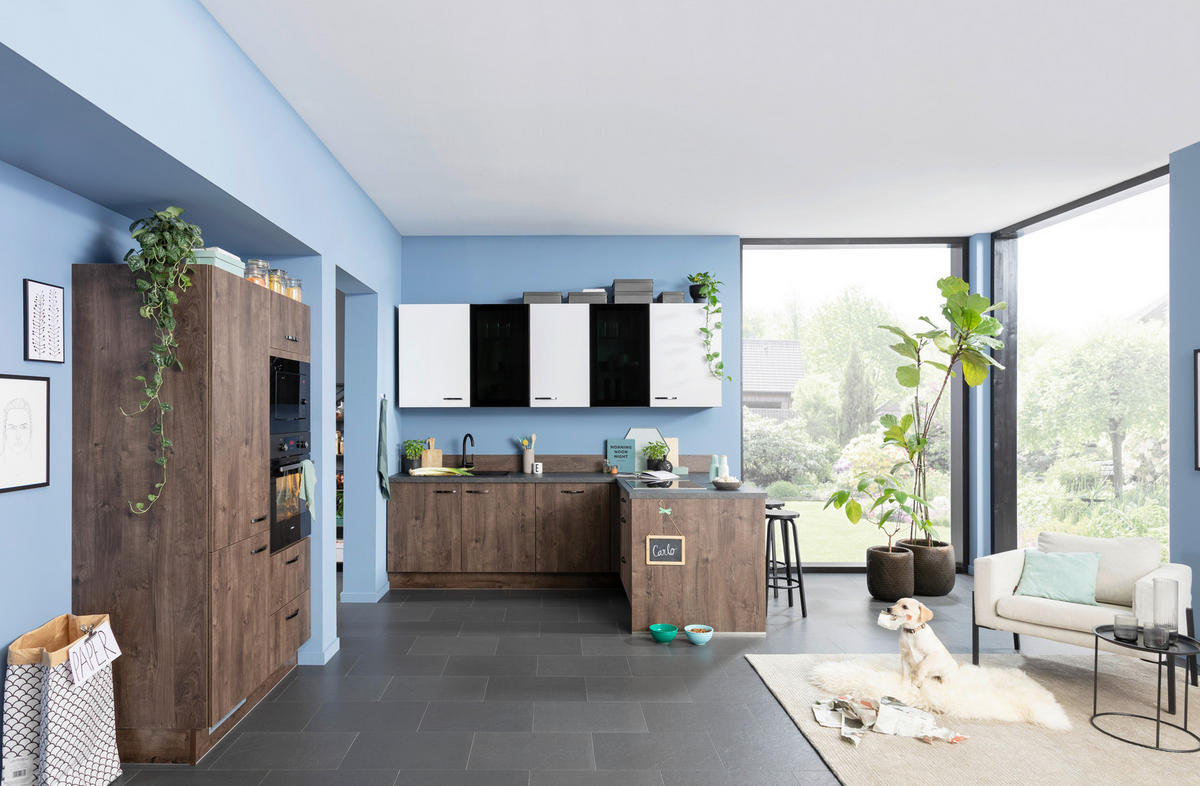 EINBAUKÜCHE  - Basics, Holzwerkstoff - Venda