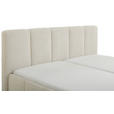 POLSTERBETT 180/200 cm  in Creme  - Creme/Schwarz, Design, Holz/Textil (180/200cm) - Xora