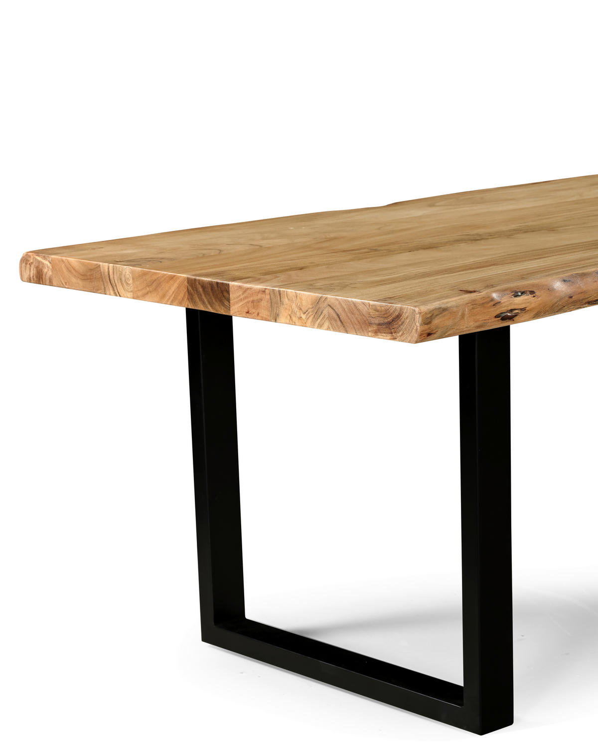 STOL ZA BLAGOVAONICU  crna, boje bagrema  drvo, metal      - boje bagrema/crna, Moderno, drvo/metal (200/100/76cm) - MID.YOU