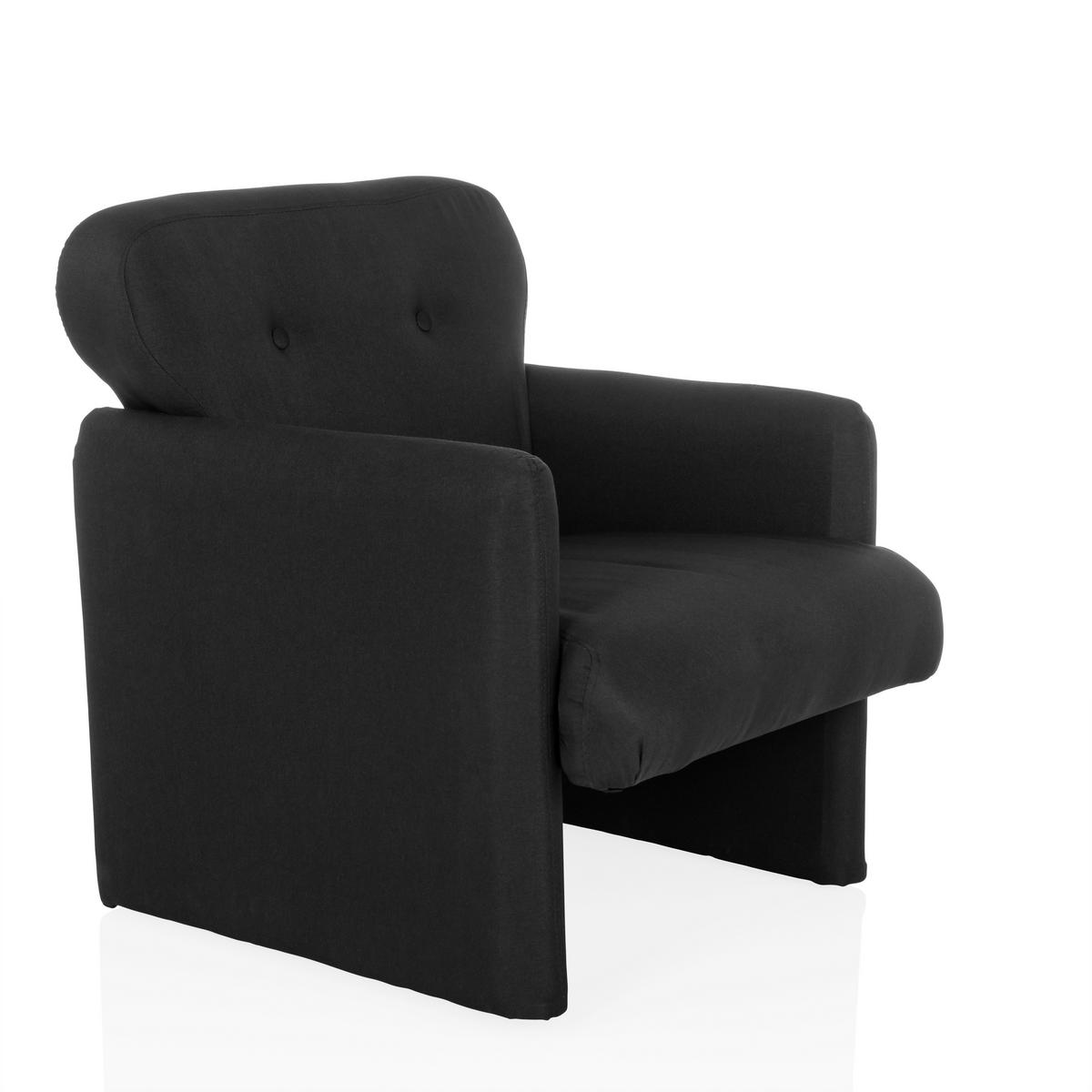 LOUNGEFÅTÖLJ  - svart, Modern, textil (66/77/74cm) - MID.YOU
