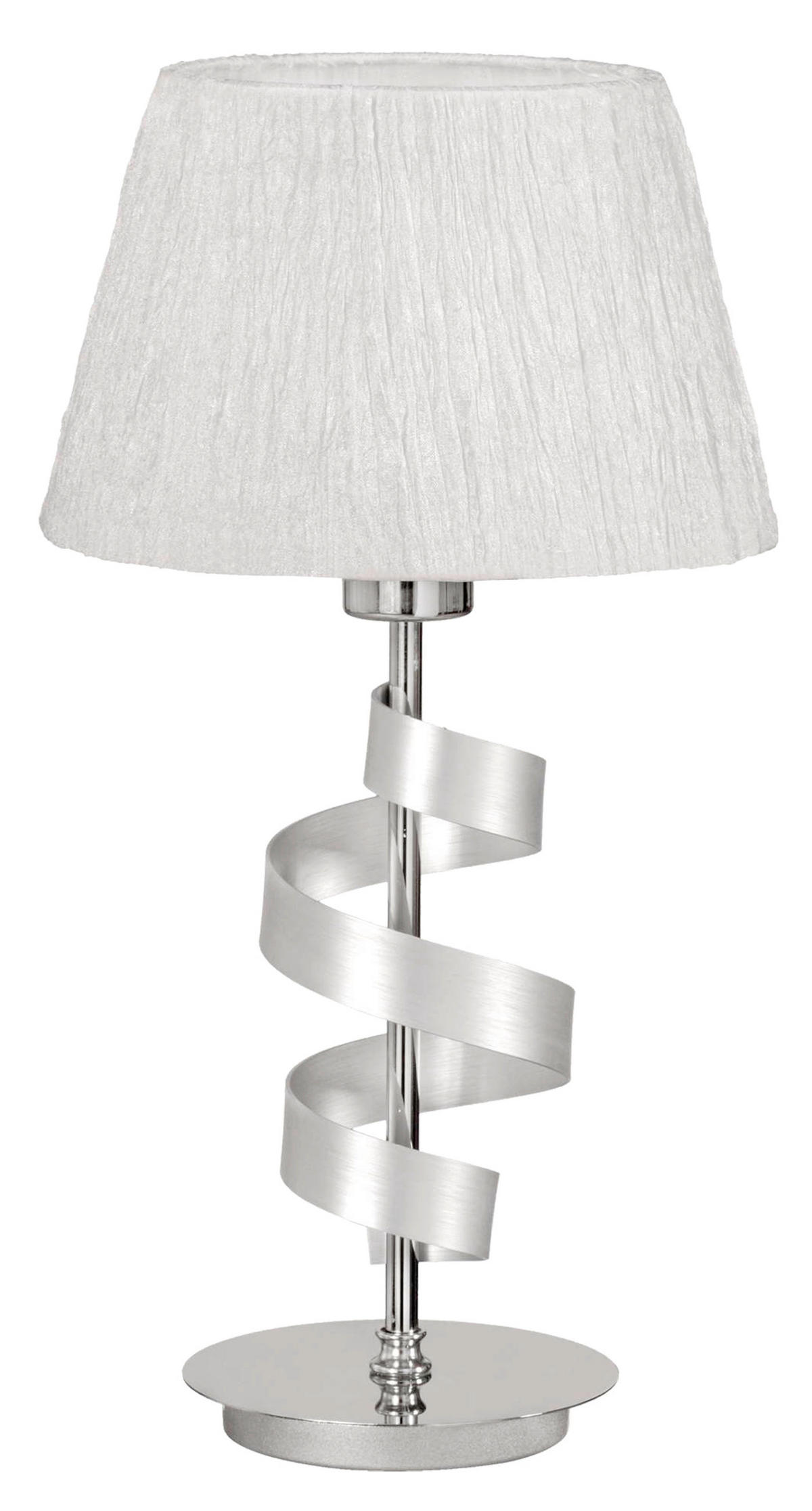 TISCHLEUCHTE 25/25/46 cm   - Chromfarben, KONVENTIONELL, Kunststoff/Metall (25/25/46cm)