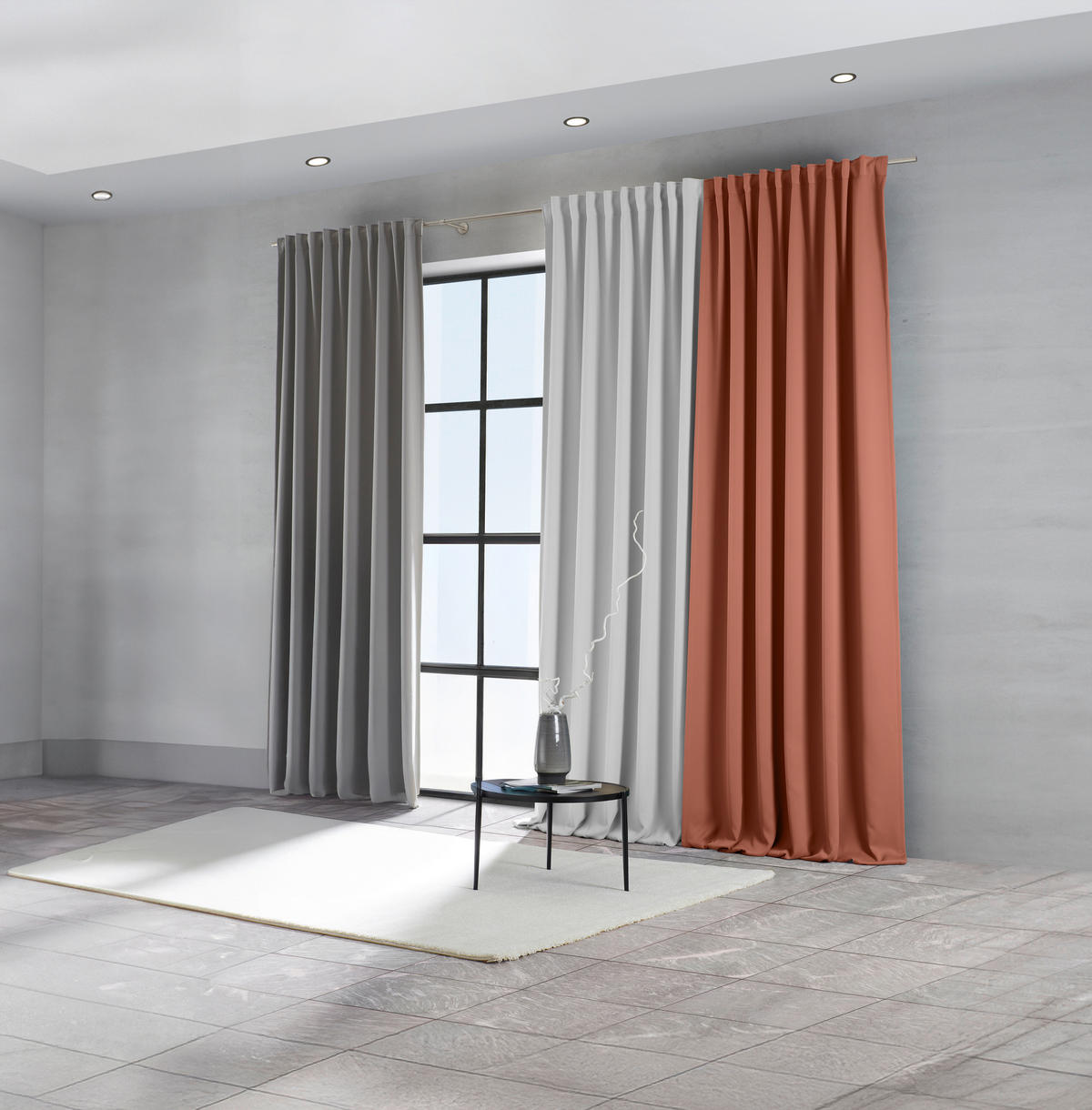 FERTIGVORHANG Verdunkelung  - Weiss, Basics, Textil (140/300cm) - Esposa
