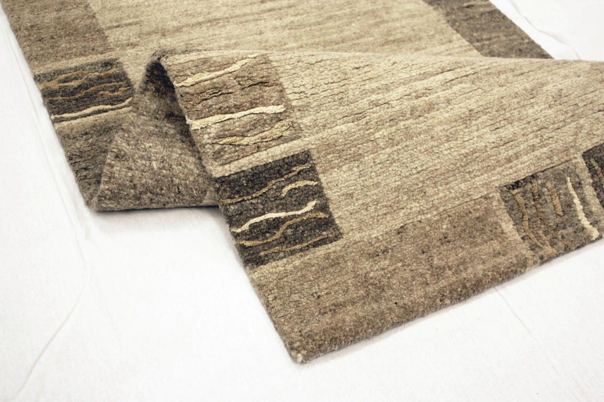 WOLLTEPPICH 200/300 cm Natura Silk Greny Creme, Naturfarben  - Creme/Naturfarben, Basics, Textil (200/300cm) - Cazaris