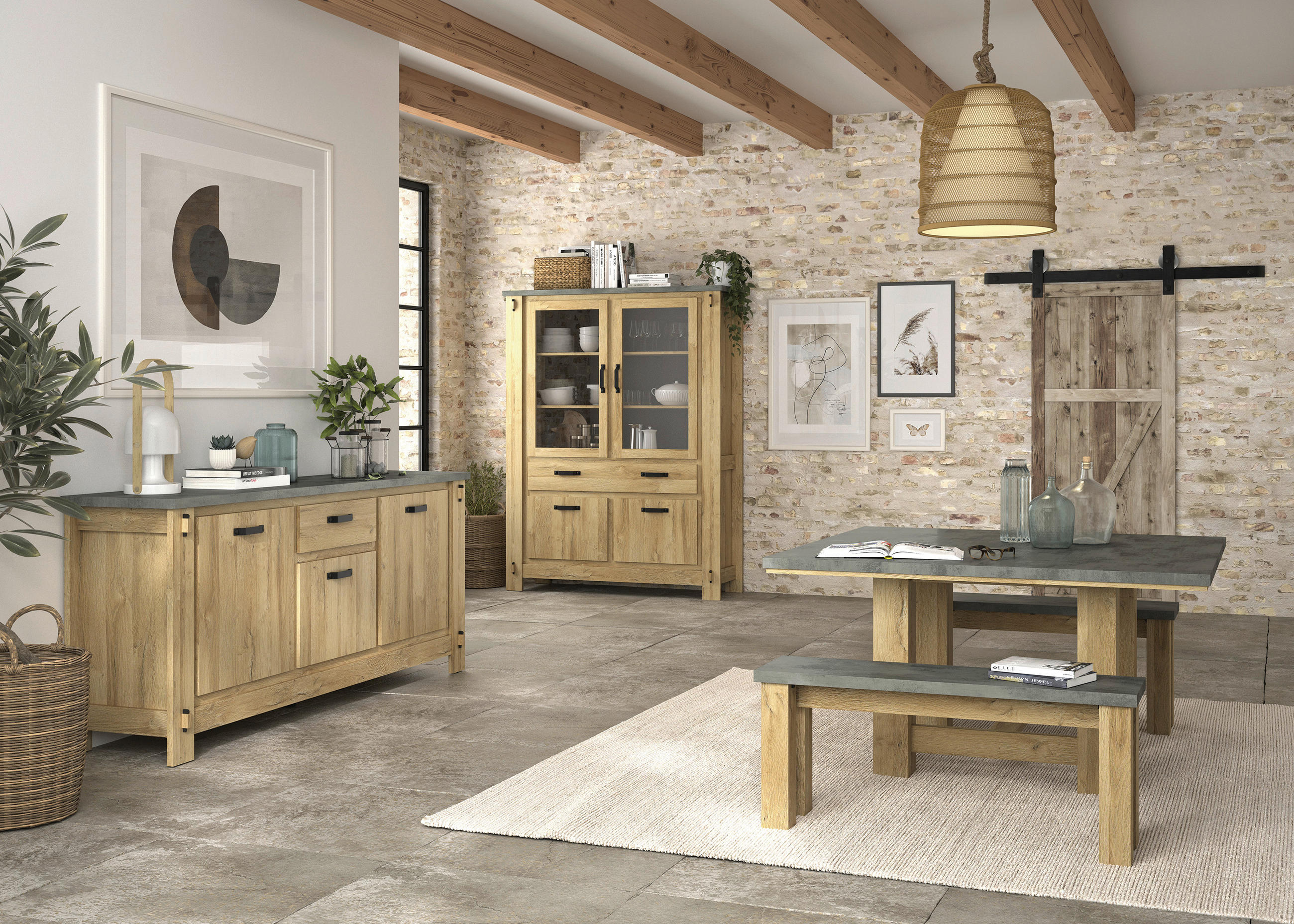 ESSTISCH in Holzwerkstoff 140/140/77 cm  - Eichefarben/Grau, MODERN, Holz/Holzwerkstoff (140/140/77cm) - MID.YOU