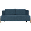 SCHLAFSOFA Struktur Blau  - Blau/Naturfarben, Design, Holz/Textil (211/88/102cm) - Niels Andersson
