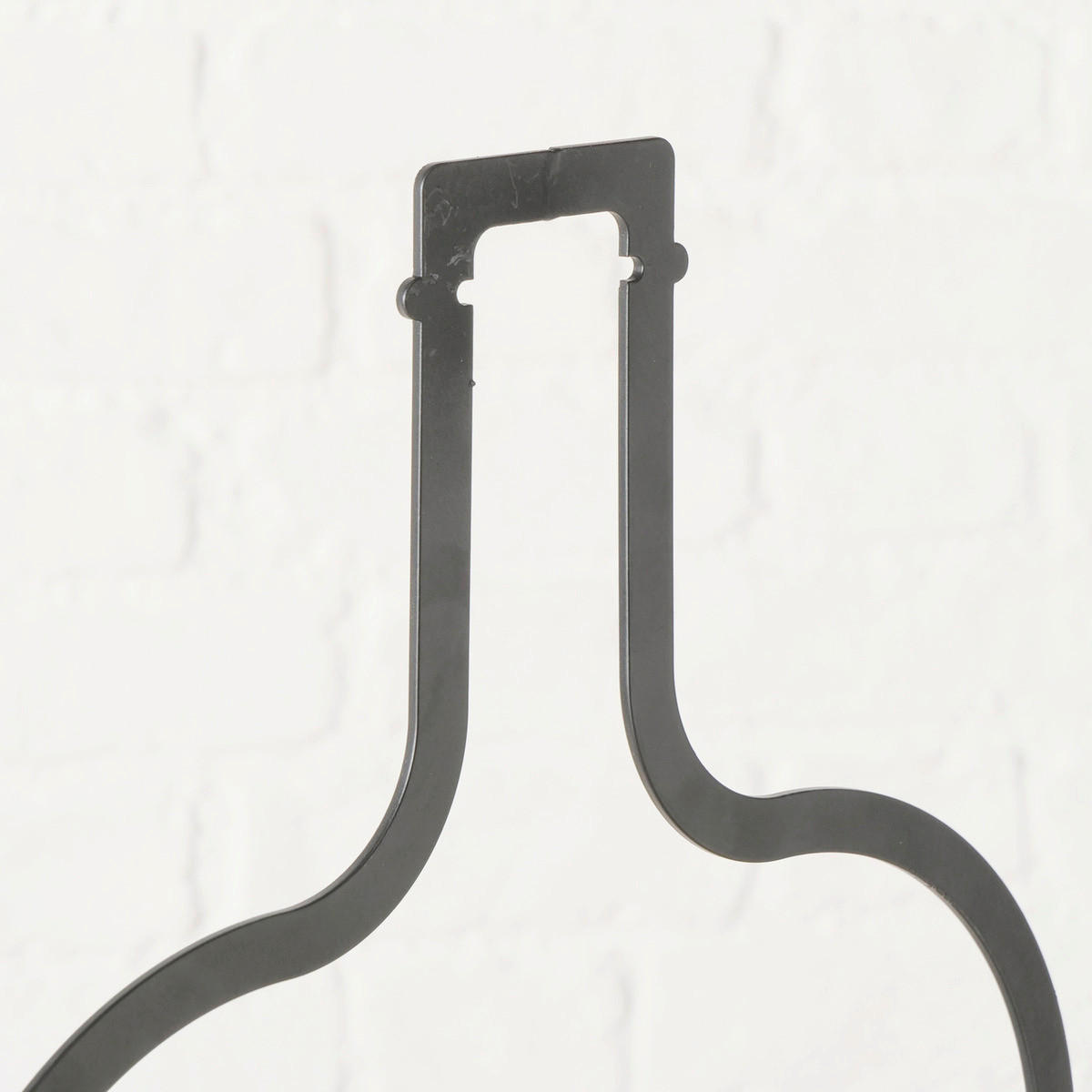 REGÁL NA VÍNO - čierna, Basics, kov (30,8/22,3/54,5cm)