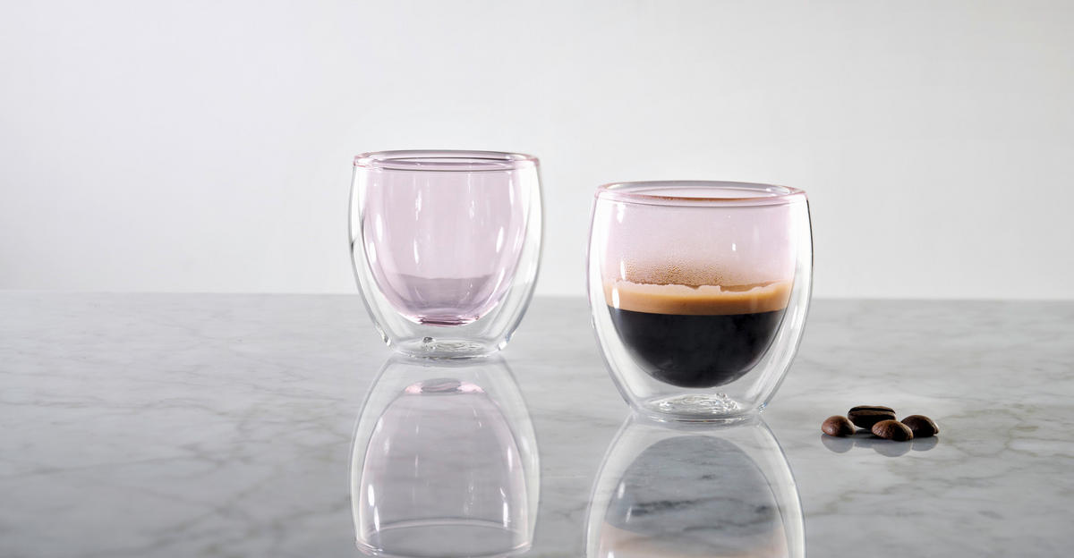 ESPRESSOGLAS  - Rosa, KONVENTIONELL, Glas (6/6cm) - Novel