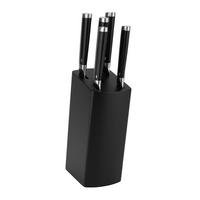 BLOK ZA NOŽE  SharpEdge  - srebrne barve/črna, Basics, kovina/les (18/36/11  cm) - Justinus