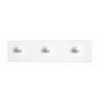 STENSKI OBEŠALNIK - barve kroma/bela, Basics, kovina/leseni material (34/5/8cm) - Boxxx