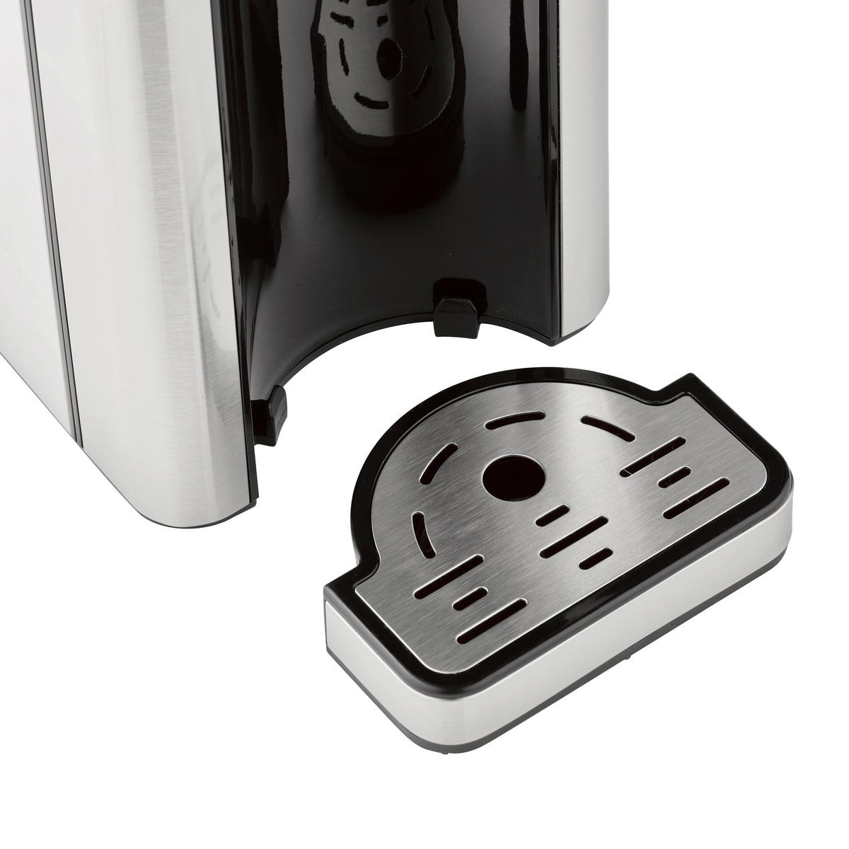 TURBO HEISSWASSERSPENDER HW 660 2,7 L  - Schwarz Hochglanz/Edelstahlfarben, Basics, Kunststoff/Metall (15,5/31,5/25,5cm) - CASO Design