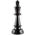 SCHACHFIGUR - Schwarz Hochglanz, LIFESTYLE, Kunststoff (11/27,5cm) - Ambia Home