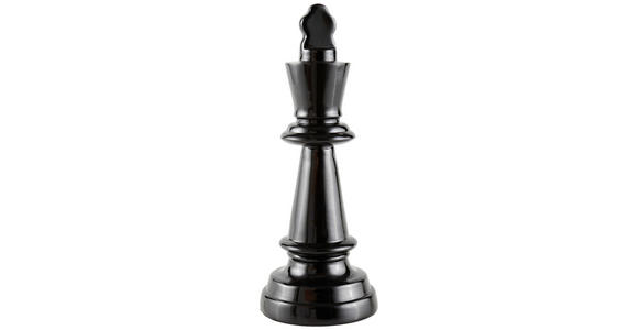 SCHACHFIGUR - Schwarz Hochglanz, LIFESTYLE, Kunststoff (11/27,5cm) - Ambia Home