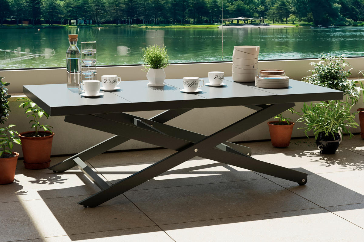 LOUNGE MIZA  - siva, Moderno, kovina (140/40-71/75cm) - Ambia Garden