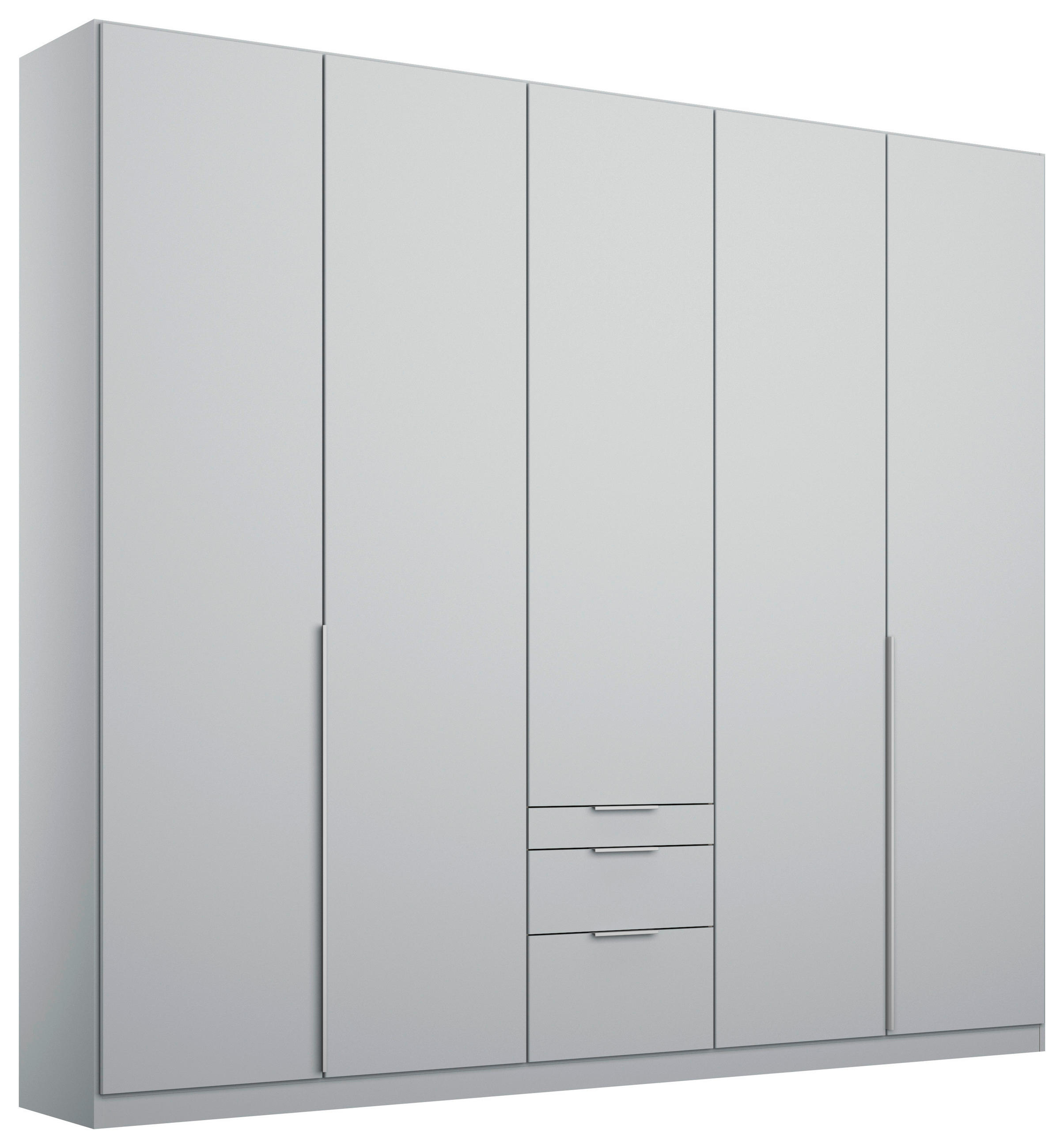 Drehtürenschrank Mit Laden B: 226 Cm Alabama Hellgrau