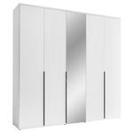 DREHTÜRENSCHRANK  in Weiß  - Schwarz/Weiß, MODERN, Glas/Holzwerkstoff (225/225/52cm) - Carryhome