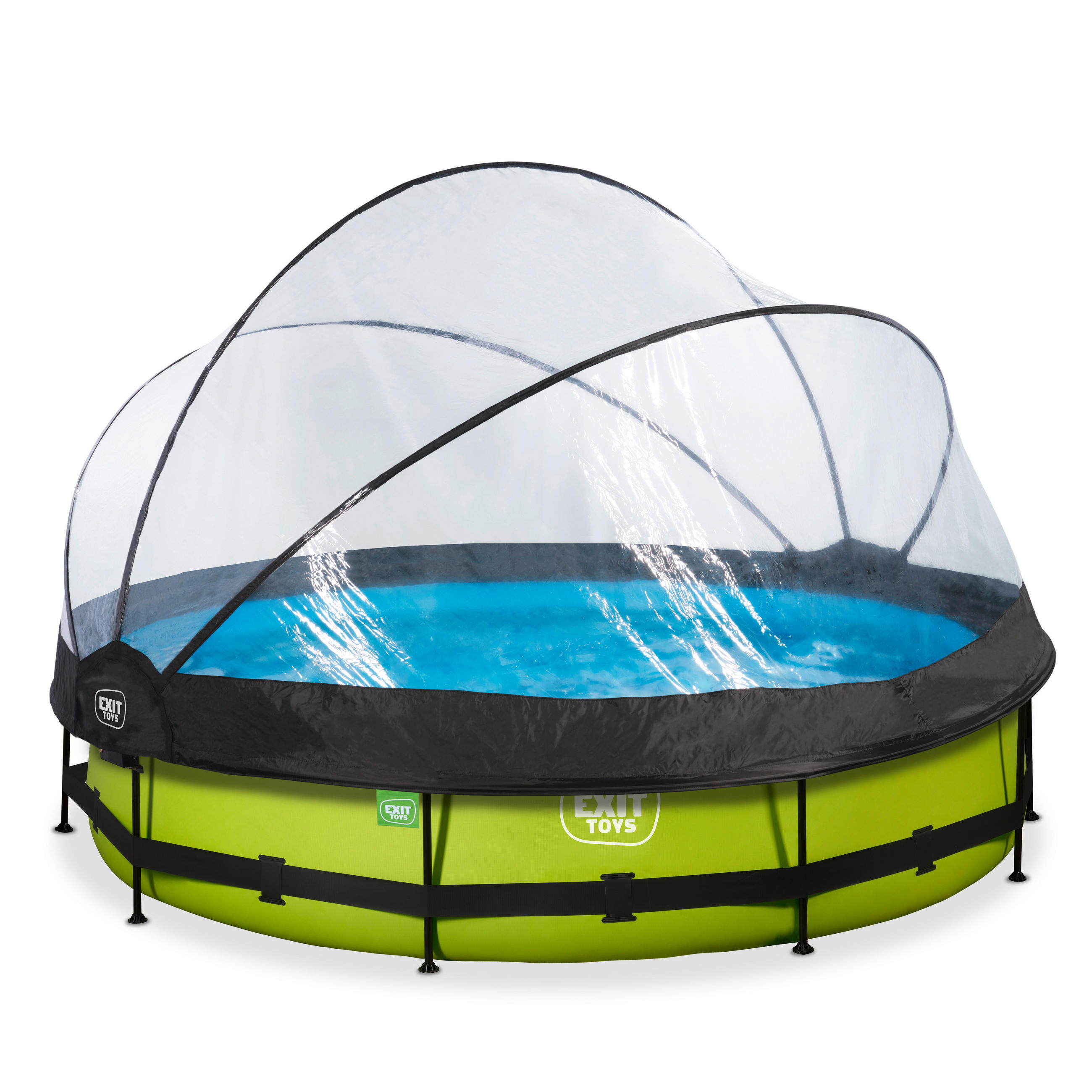 POOL-SET 360/76 cm  - Grau, KONVENTIONELL, Kunststoff (360/76cm) - EXIT Toys