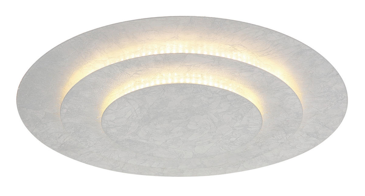 STROPNA LED-SVETILKA  HEDA //3000 K/230 V/ - srebrne barve, Design, kovina (49/7,5cm) - Globo