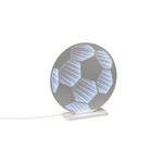 LED-DEKOLEUCHTE Football 23/24 cm  - Weiß, LIFESTYLE, Kunststoff/Metall (23/24cm) - Novel