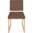 STUHL Echtleder Wildeiche massiv Braun, Buchefarben - Buchefarben/Braun, Natur, Leder/Holz (47/86/53cm) - Voglauer
