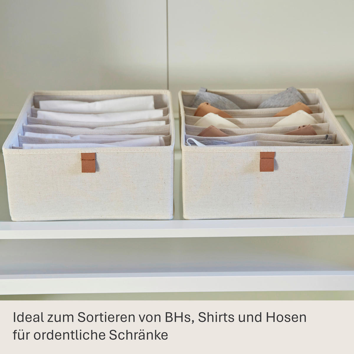 ORGANIZER  - Beige, Basics, Karton/Textil (30/30/15cm) - Store It