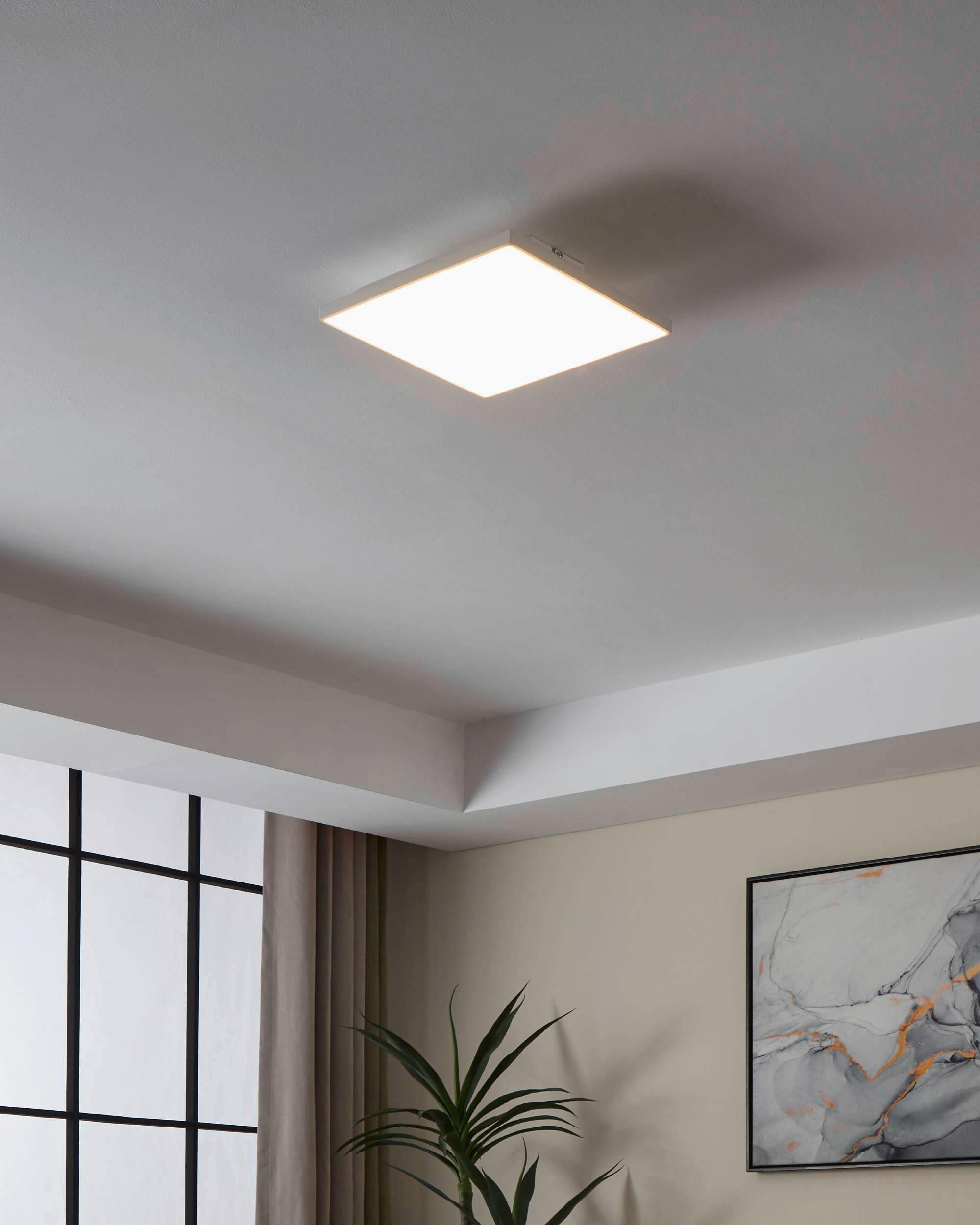 LED-PANEEL - Weiss, Konventionell, Kunststoff/Metall (28,7/28,7/6,2cm) - Eglo