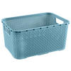 AUFBEWAHRUNGSKÖRBCHEN    32/22/15 cm  - Blau, Basics, Kunststoff (32/22/15cm) - My Baby Lou