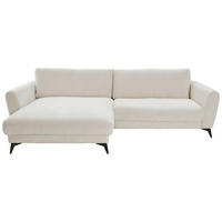 ECKSOFA Naturfarben Chenille  - Schwarz/Naturfarben, Design, Textil/Metall (194/288cm) - Niels Andersson