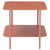 BEISTELLTISCH 48,4/45/40 cm Terracotta quadratisch  - Terracotta, Design, Metall (48,4/45/40cm) - Carryhome