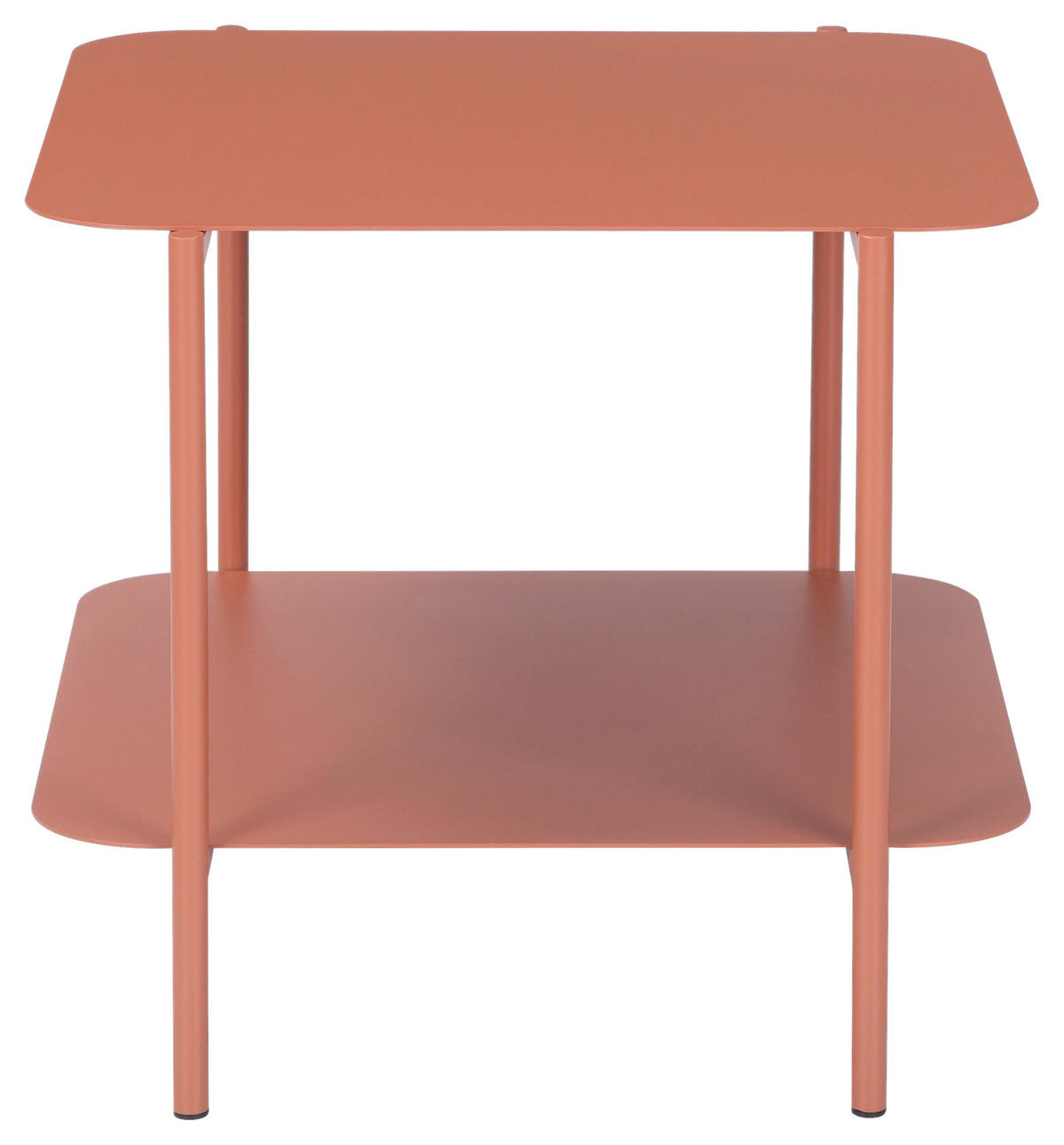 BEISTELLTISCH 48,4/45/40 cm Terracotta quadratisch  - Terracotta, Design, Metall (48,4/45/40cm) - Carryhome