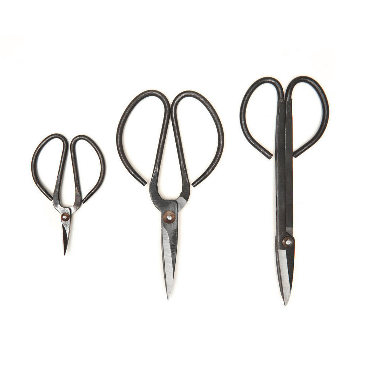 BAŠTENSKE MAKAZE - crna, Osnovno, metal (24/1,5/20cm) - Kikkerland