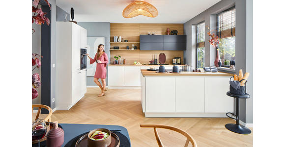 EINBAUKÜCHE - Weiß, Design, Holzwerkstoff - Dieter Knoll