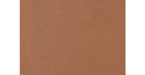 2,5-SITZER  in Echtleder Cognac   - Cognac/Schwarz, Design, Leder/Metall (200/102/92cm) - Johann Jakob