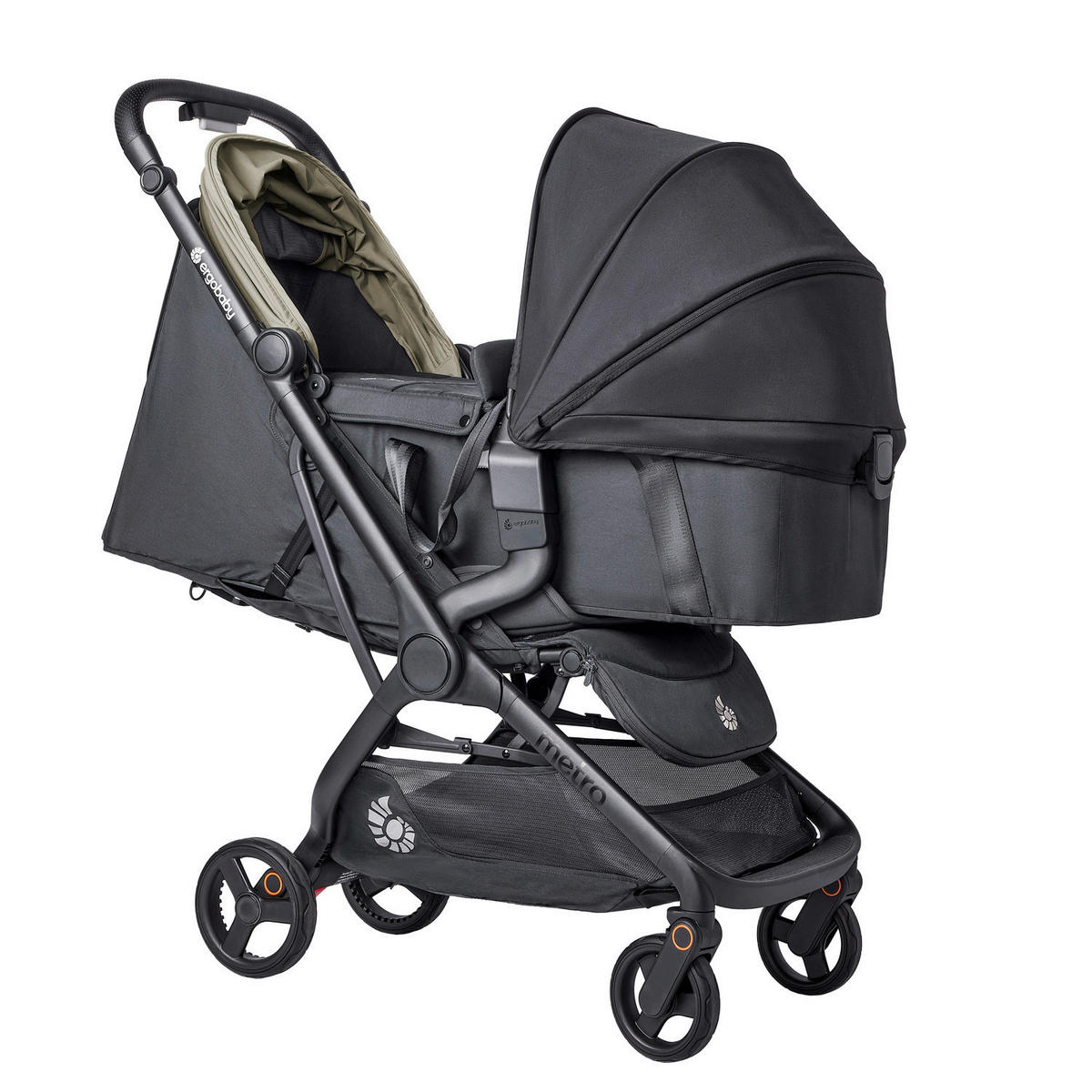 KOŠARA ZA SPAVANJE  METRO 3   - crna, Basics (77/36/57cm) - Ergobaby