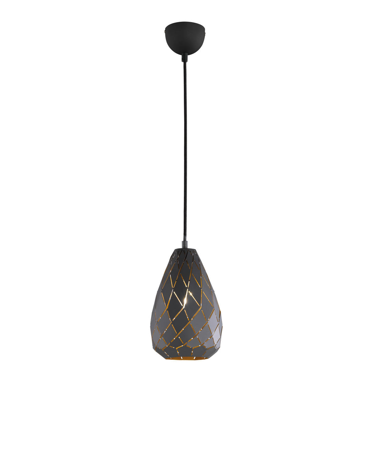 Trio Leuchten Hängeleuchte Onyx Anthrazit 15x150x15 cm