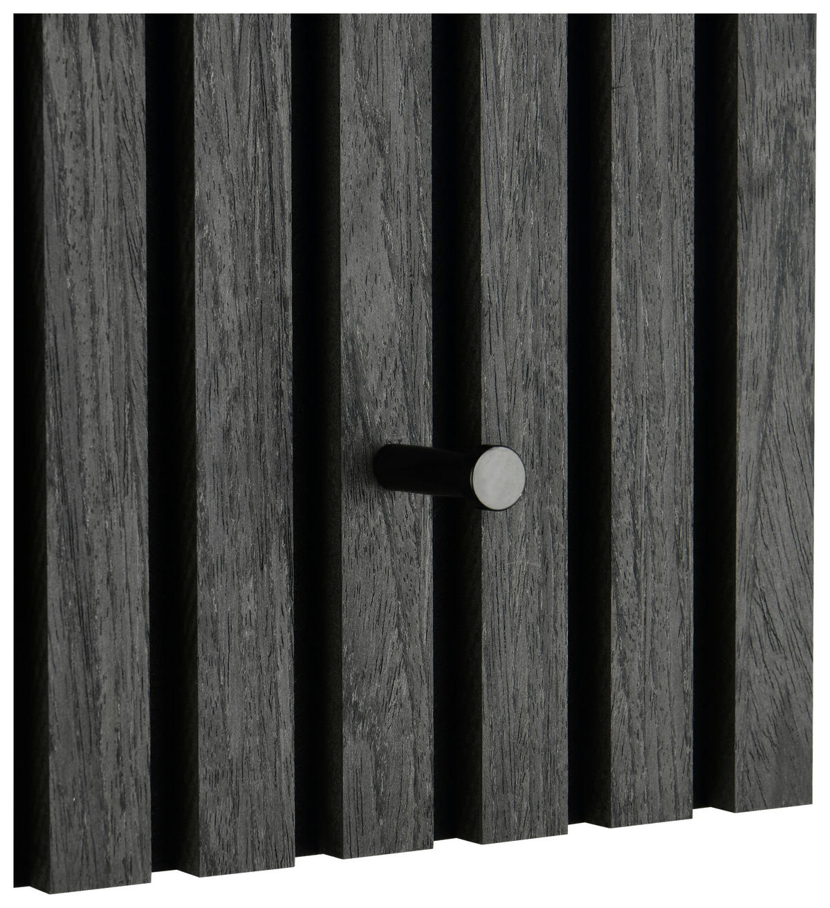 GARDEROBENPANEEL  in 60/30/7 cm  - Schwarz/Grau, MODERN, Holzwerkstoff/Textil (60/30/7cm) - Xora