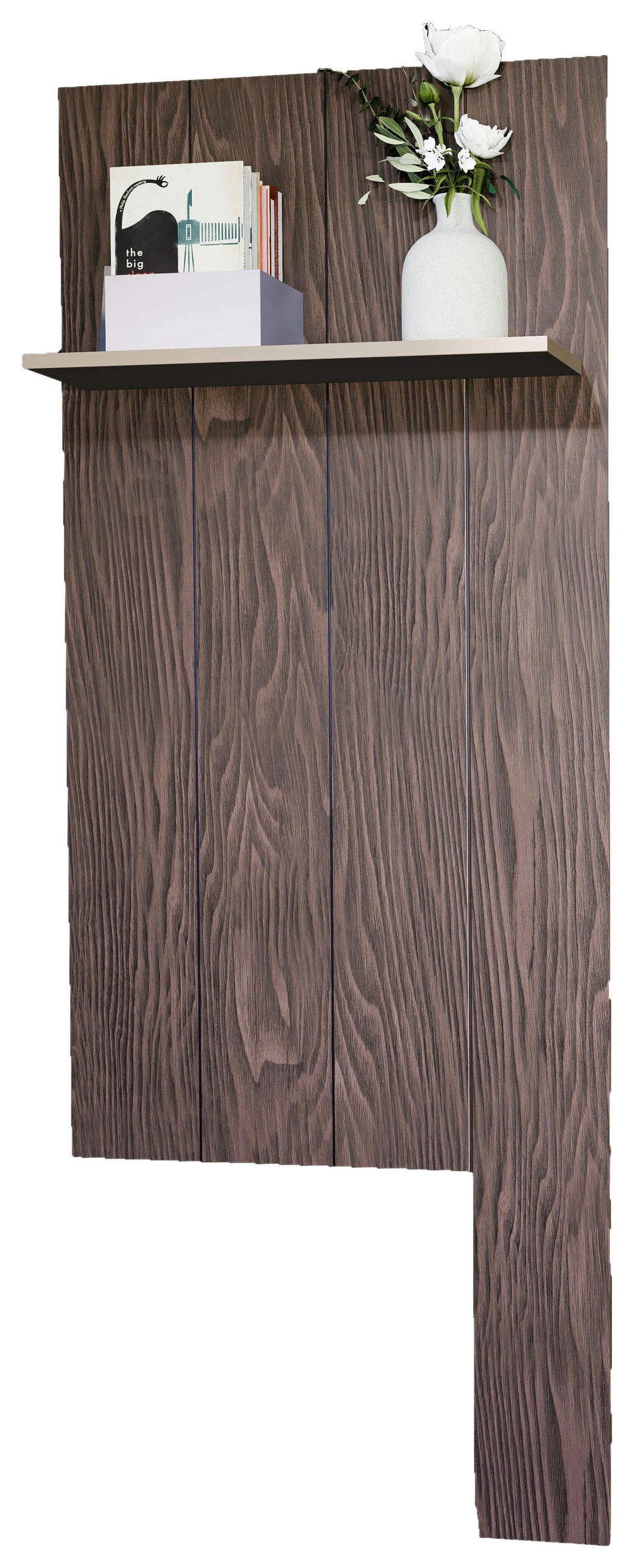 WANDPANEEL Nussbaumfarben  89/225/22 cm  - Nussbaumfarben, Design, Holzwerkstoff (89/225/22cm) - Stylife