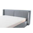 POLSTERBETT Beleuchtung 140/200 cm  in Grau  - Schwarz/Grau, MODERN, Textil/Metall (140/200cm) - Novel